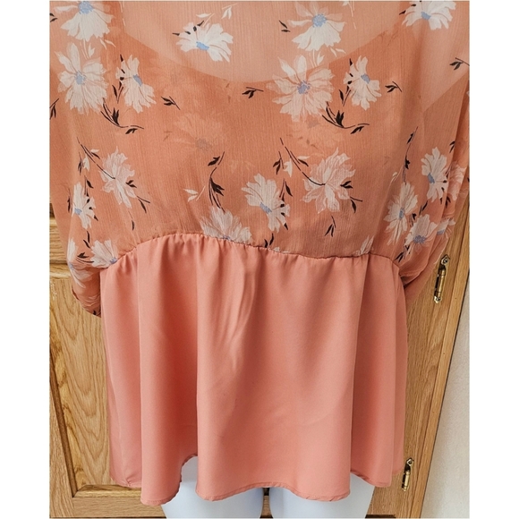 TORRID Plus Size Floral Chiffon Babydoll Cami 2X - Picture 8 of 16